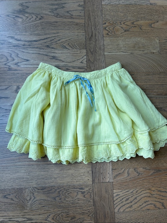 Free People Dresses & Skirts - Free people yellow ruffle tiered skirt small NWT